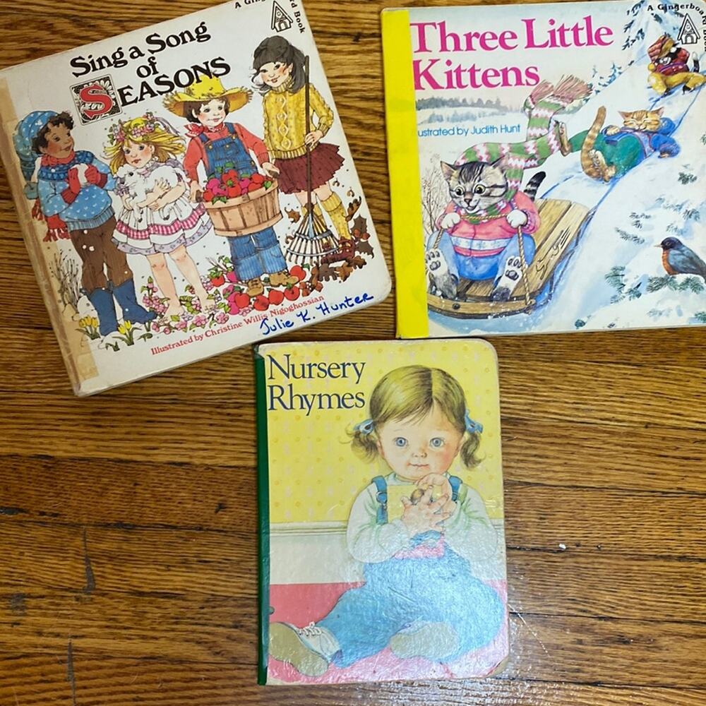 Vintage nursery rhyme books